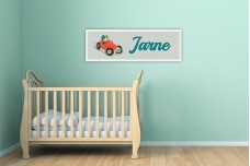 Jongen in racewagen